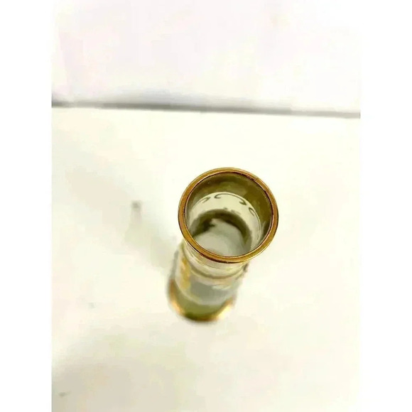 Antique Hand Painted Floral with Gold Trim Glass Bud Vase 8" - Picture 16 of 16